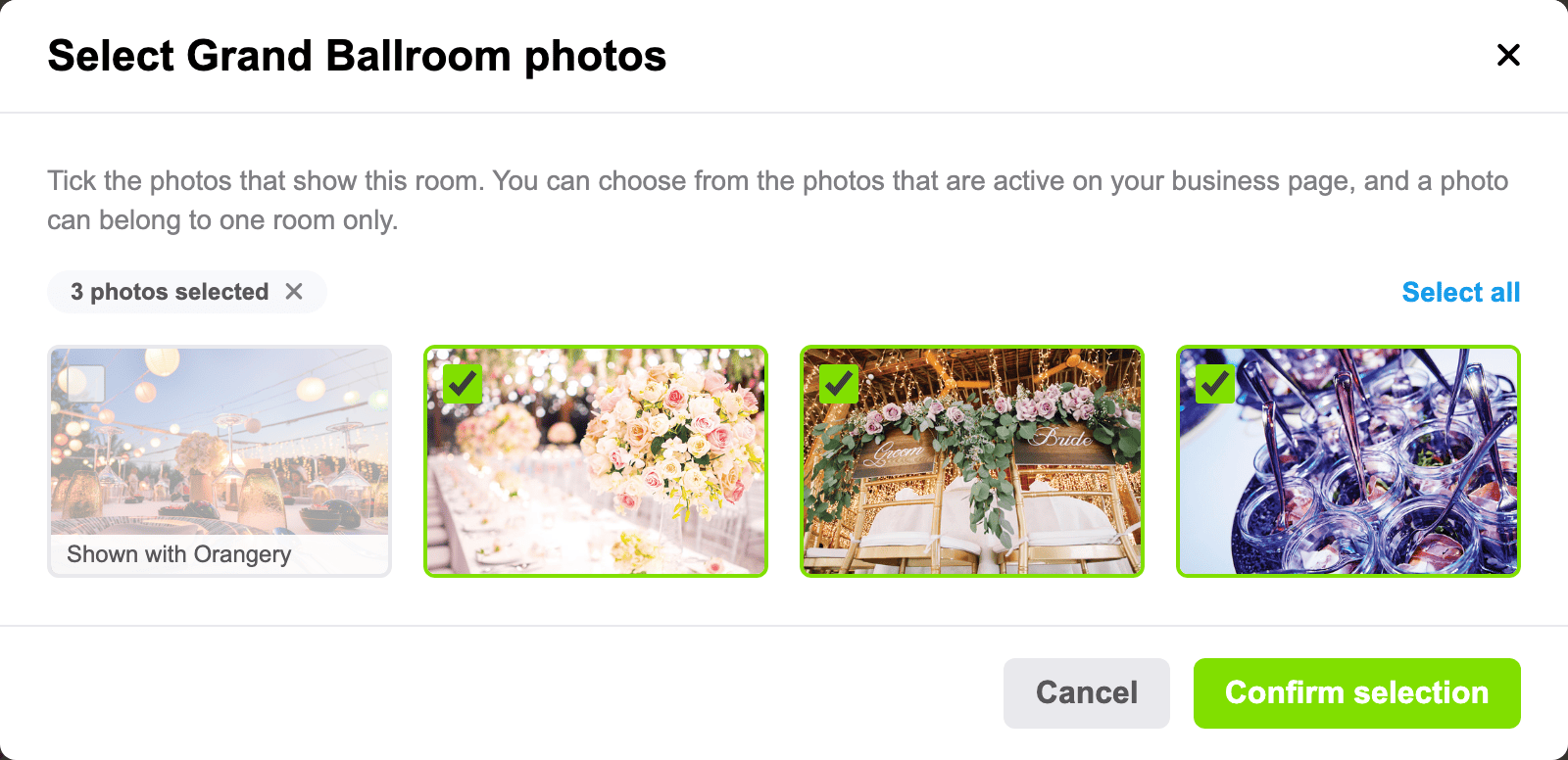 Picking the photos that show this room