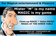 Goochelaar entertainer Mister M