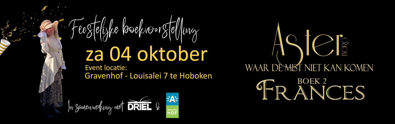 cover image for event Boekvoorstelling 'Waar de mist niet kan komen - deel 2: Frances