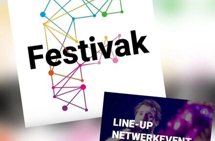 Dj Cluts zorgt voor de muziek tijdens het netwerkevent op Festivak.  - Foto 1