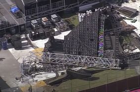 Giant Video Wall Collapses Day before Music Festival Giant Video Wall Collapses Day before Music Festival