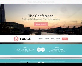 Fudge: A Beautiful WordPress Theme for Conferences